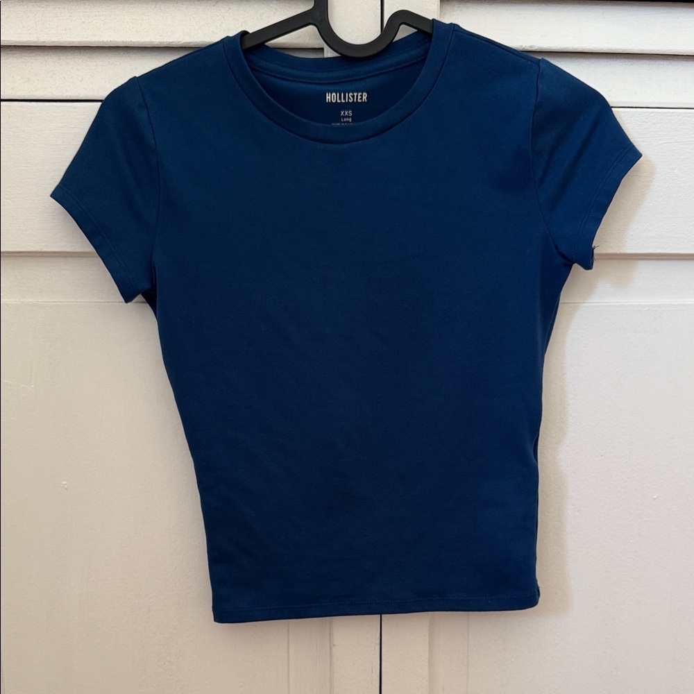 Hollister Deep Blue Crew Neck Tee